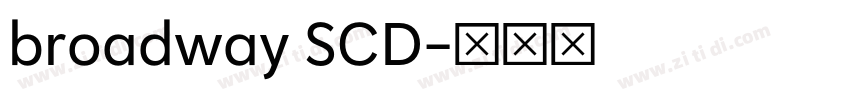 broadway SCD字体转换